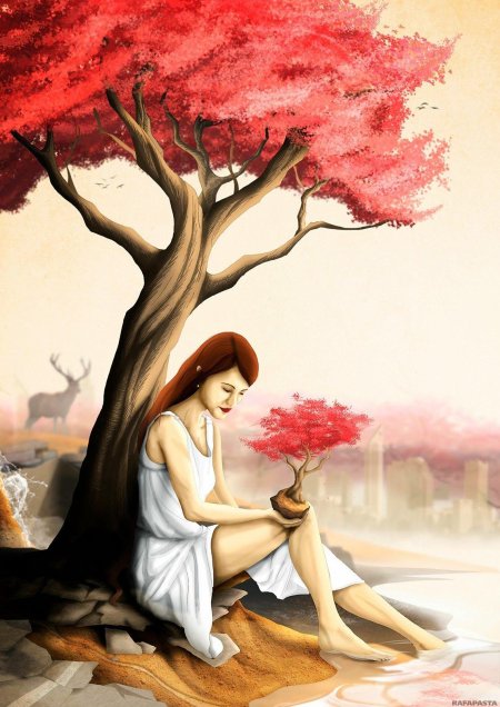 Райское дерево рисунок