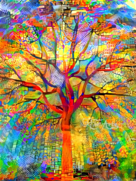 Разноцветное дерево