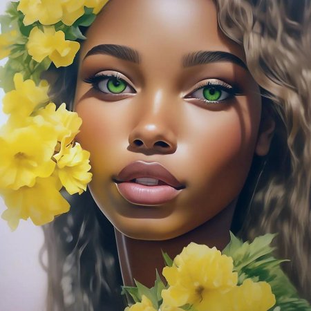 Темнокожая девушка