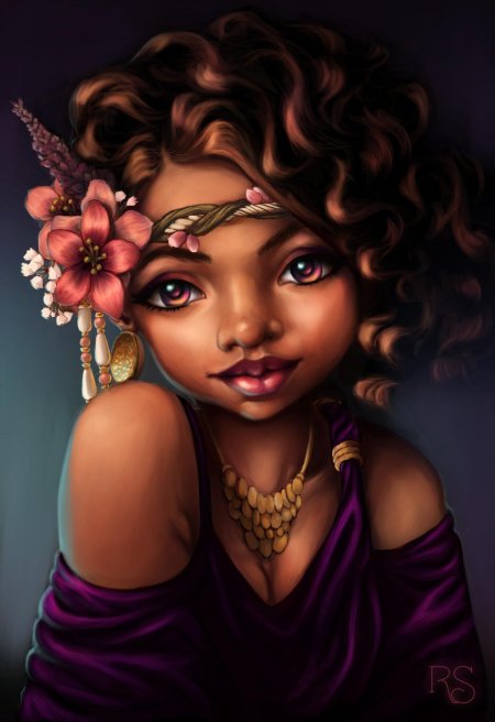 Живопись девушка