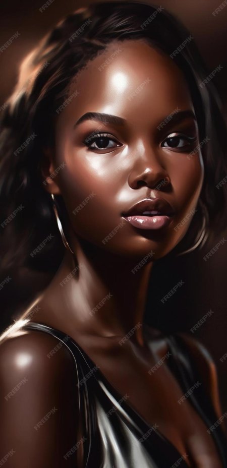 Самая темнокожая модель