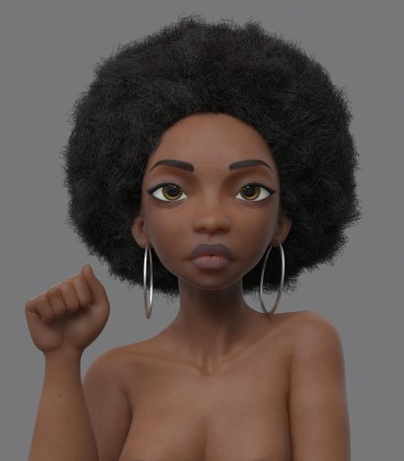 Темнокожая женщина