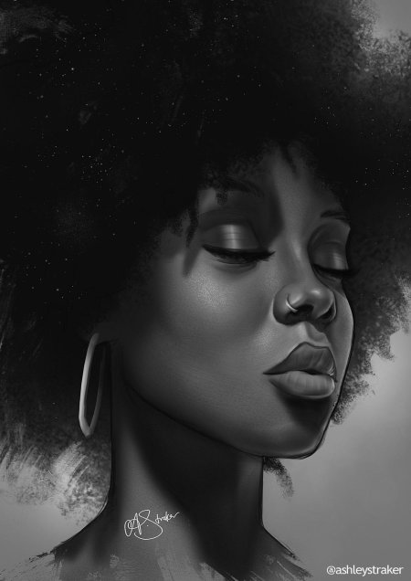 Портрет афроамериканки