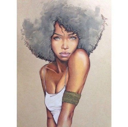 Темнокожая девушка