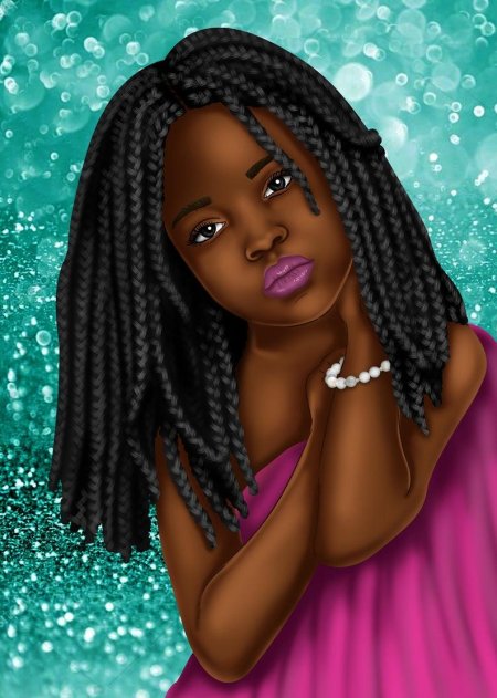 Темнокожая девушка