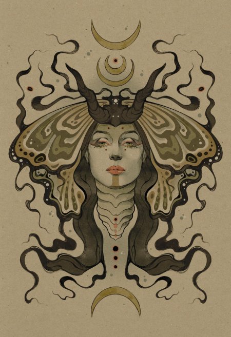 Богиня фрейя тату эскиз