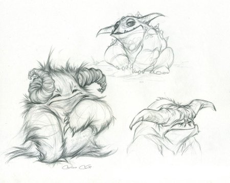 Скетчи существ
