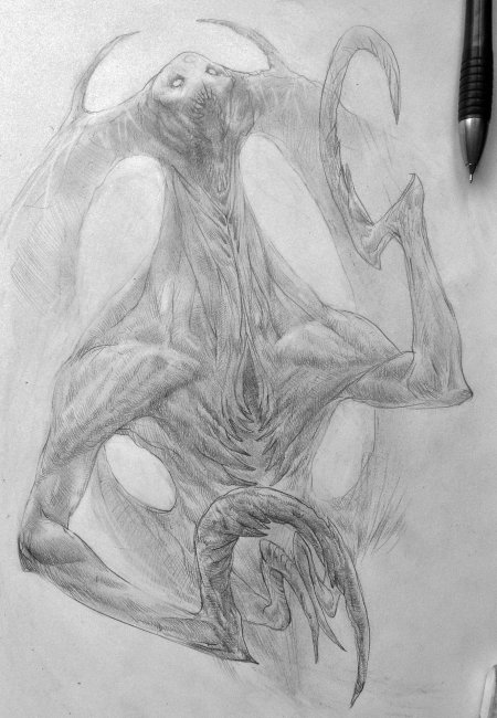 Монстр рисунок