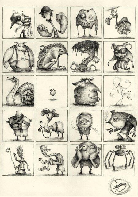 Стиль рисования монстриков