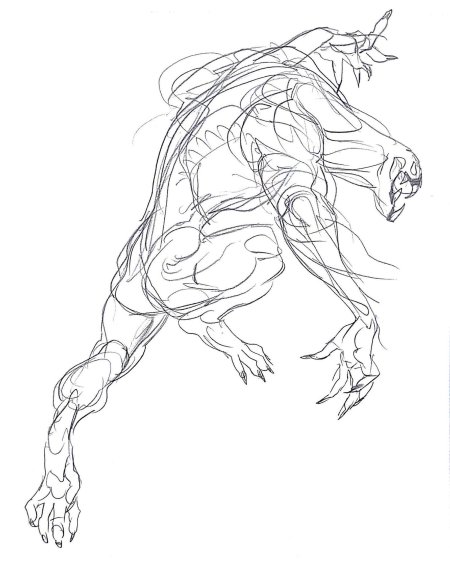 Анатомия монстров для рисования