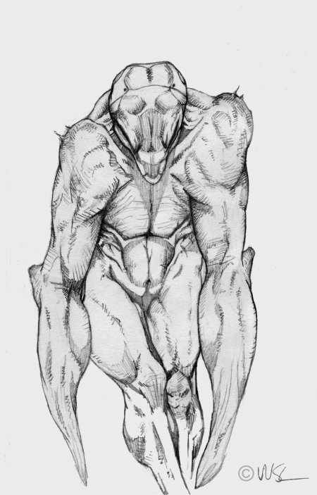 Скетчи монстров