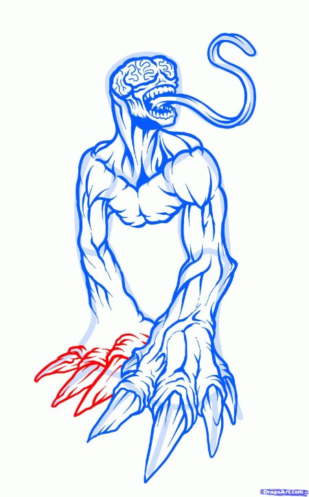 Рисунки монстров карандашом