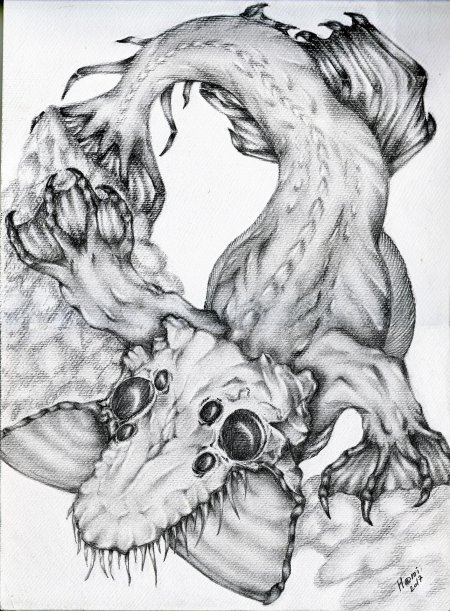 Рисунки монстров карандашом для срисовки