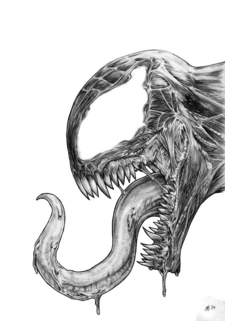 Веном для срисовки