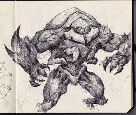 Скетчи монстров