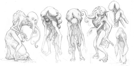 Скетчи монстров