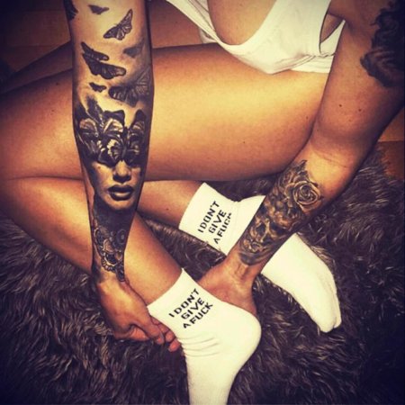 Татуировка девушка