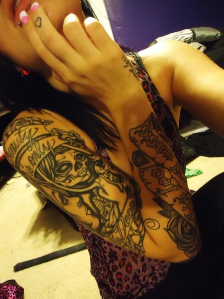 Рукав женский тату