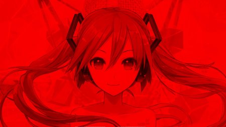 Красный фон аниме