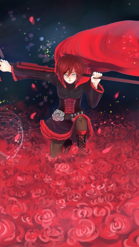Rwby ruby rose коса