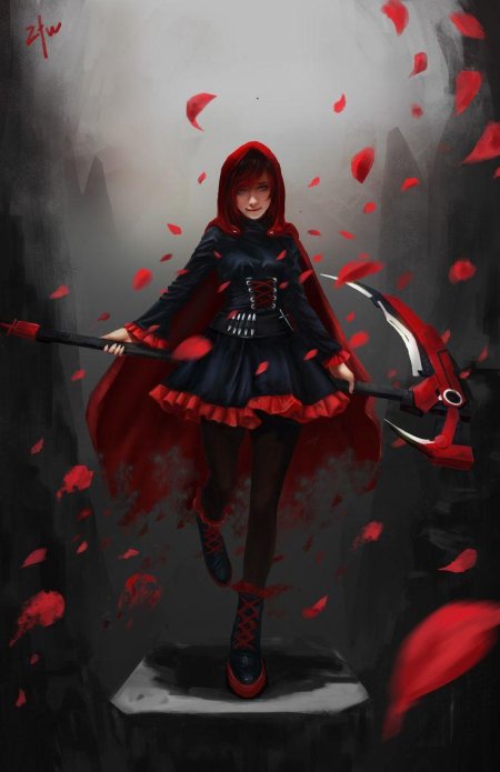 Rwby ruby rose коса