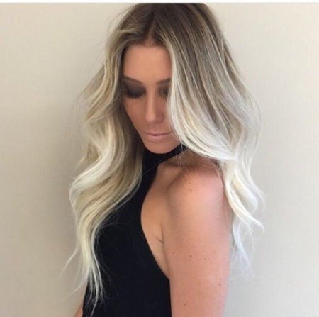 Окрашивание блонд с затемнением