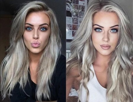 Блонд с пепельным оттенком