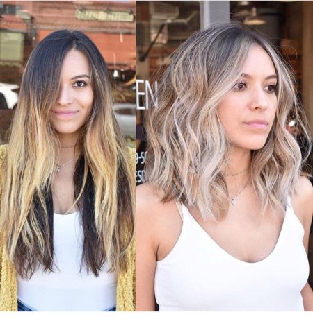 Балаяж шатуш омбре контуринг