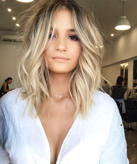 Окрашивание шатуш на светлые волосы