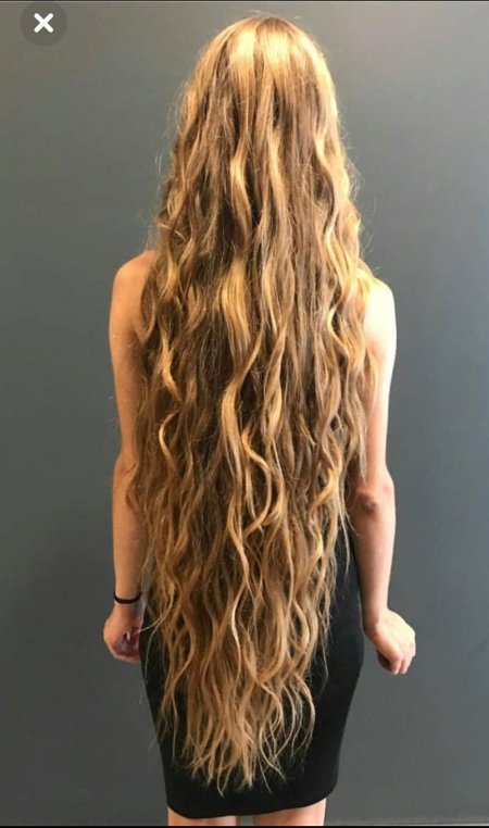 Волнистые волосы длинные