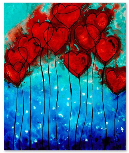 Картина с сердцем