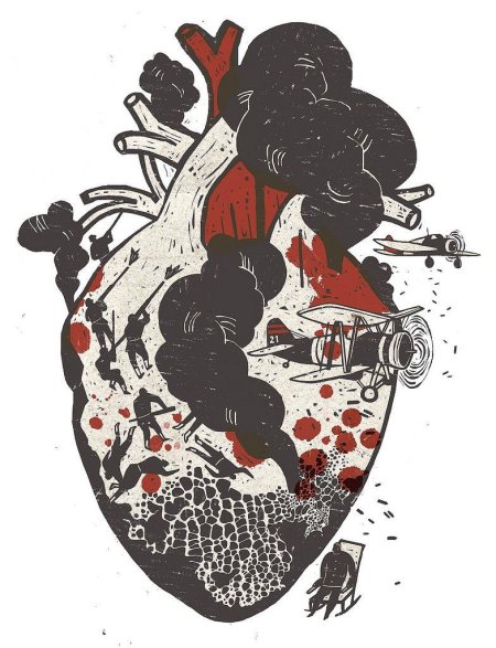 Анатомическое сердце арт