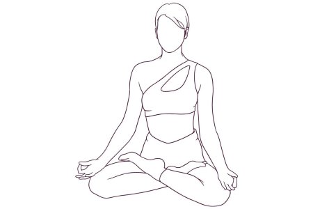 Йога раскраска