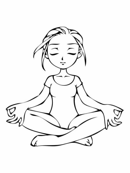 Йога рисунок для детей