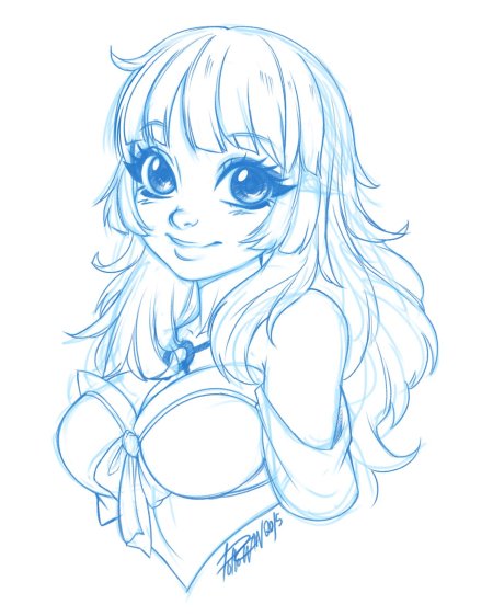 Рисунки девушек из аниме