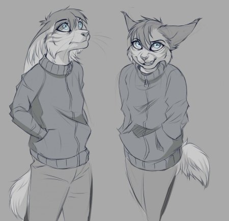 Фурри карандашом