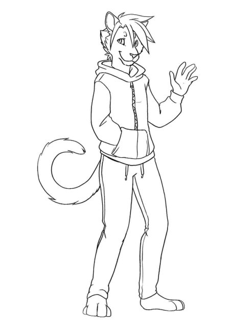 Рисунки фурри для срисовки