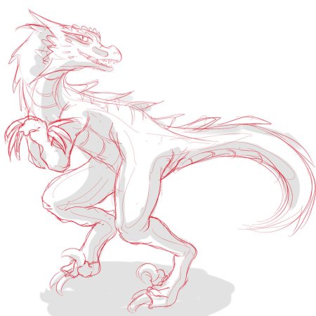 Поэтапное рисование дракона