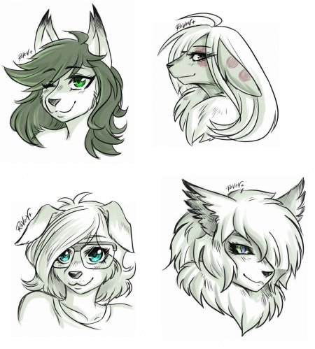 Рисунки фурри для срисовки