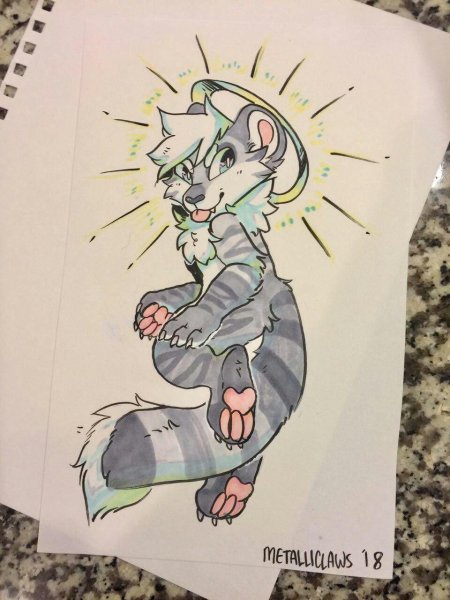 Фурри рисунки маркерами