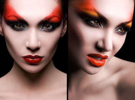 Макияж огня