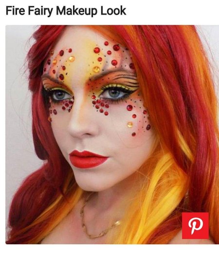Огненный макияж