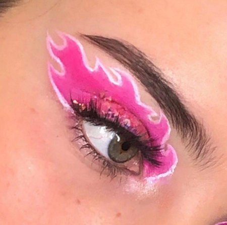 Макияж розовый