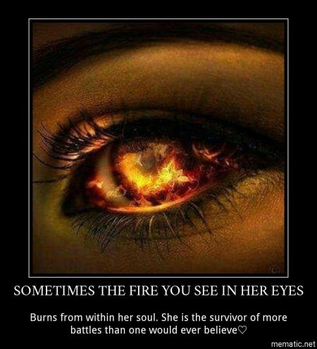 Глаза огонь