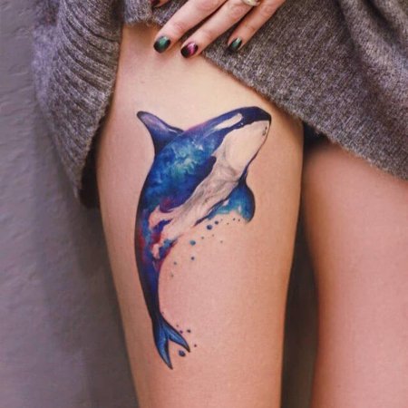 Тату дельфин значение для девушек