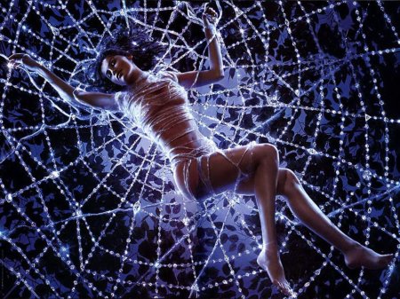 Девушка в паутине