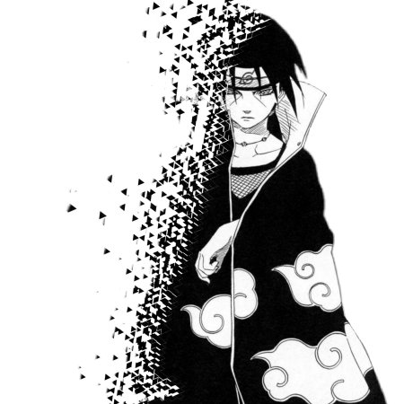 Наруто итачи черно белый