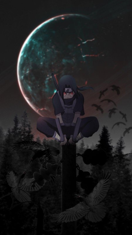 Итачи учиха арт красивый