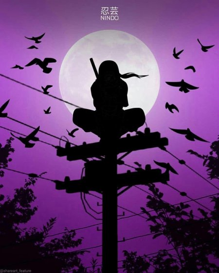 Итачи учиха на столбе