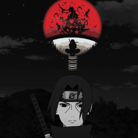 Клан учиха знак с итачи